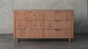 Fluted 6 Drawer Dresser For Bedroom, Chest of Drawers For Adults and Kids