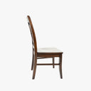 Classic X Back Side Chair Set of 2, Walnut Brown