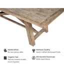 Newberry Orchard 83"-103" Wide Solid Wood Extendable Dining Table, Weathered Natural Oak