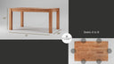 Grayson Caramel Oak Modern Rustic Dining Table