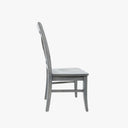 Classic X Back Side Chair Set of 2, Gray Oak