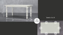 Granham Ash Creamy White Oak Farmhouse Dining Table