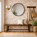 Newberry Orchard Solid Wood Bench, Distressed Walnut