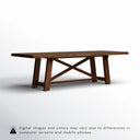 Orchard 83"-103" Wide Solid Wood Extendable Dining Table, Rich Walnut Brown