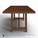 Orchard 83"-103" Wide Solid Wood Extendable Dining Table, Rich Walnut Brown