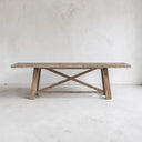 Orchard Solid Wood Extendable Dining Table, Weathered Natural Oak