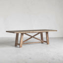 Orchard Solid Wood Extendable Dining Table, Weathered Natural Oak