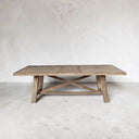 Orchard Solid Wood Extendable Dining Table, Weathered Natural Oak