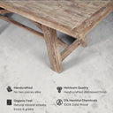 Orchard Solid Wood Extendable Dining Table, Weathered Natural Oak