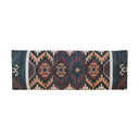 Rustic Farmhouse Handwoven Bench with Black Wood Legs