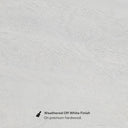 Astor Fluted Round Storage Coffee Table, Distressed Creamy White