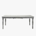 Extendable Sawyer Solid Wood Farmhouse Dining Table for 4 to 8 People - Gray Oak