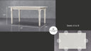Sawyer Creamy White Oak Farmhouse Dining Table