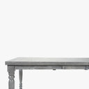 Extendable Sawyer Solid Wood Farmhouse Dining Table for 4 to 8 People - Gray Oak