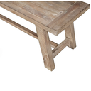 60" Farmhouse Solid Wood Accent Bench, Weathered Natural