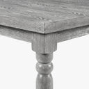 Extendable Sawyer Solid Wood Farmhouse Dining Table for 4 to 8 People - Gray Oak