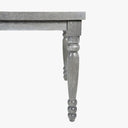 Extendable Sawyer Solid Wood Farmhouse Dining Table for 4 to 8 People - Gray Oak