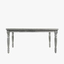Sawyer Real Solid Wood Rustic Farmhouse Dining Table Handcrafted Seats 4 to 6 - Gray Oak