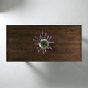 72" Trestle Dining Table, Espresso Walnut Brown