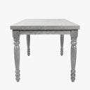 Sawyer Real Solid Wood Rustic Farmhouse Dining Table Handcrafted Seats 4 to 6 - Gray Oak