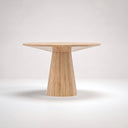 47" Hazel Round Dining Table, Natural Oak