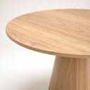 47" Hazel Round Dining Table, Natural Oak
