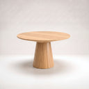 47" Hazel Round Dining Table, Natural Oak