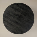 59" Hazel Round Dining Table, Black Oak