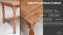 Granham Ash Caramel Oak Farmhouse Dining Table