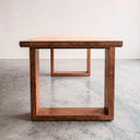 Brooke 84" Warm Oak Solid Pine Wood Dining Table