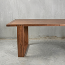 Brooke 84" Warm Oak Solid Pine Wood Dining Table