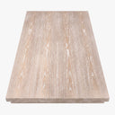 Sawyer Real Solid Wood Rustic Dining Farmhouse Table Handcrafted for 4 to 6 People - Natural Oak