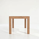 Grayson Chevron Dining Table, Handcrafted  Finger Jointed, Natural Brown