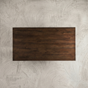 72" Trestle Dining Table, Espresso Walnut Brown