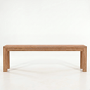 Grayson Solid Wood Dining Bench 60" Rustic Pine, Honey Natural Finish