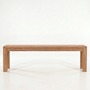 Grayson 60 Inch Solid Pine Wood Chevron Dining Bench, Honey Brown