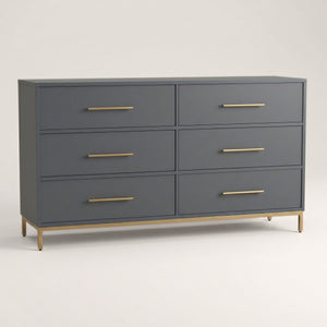 Better Wood 6-Drawer Dresser, Dusty Blue