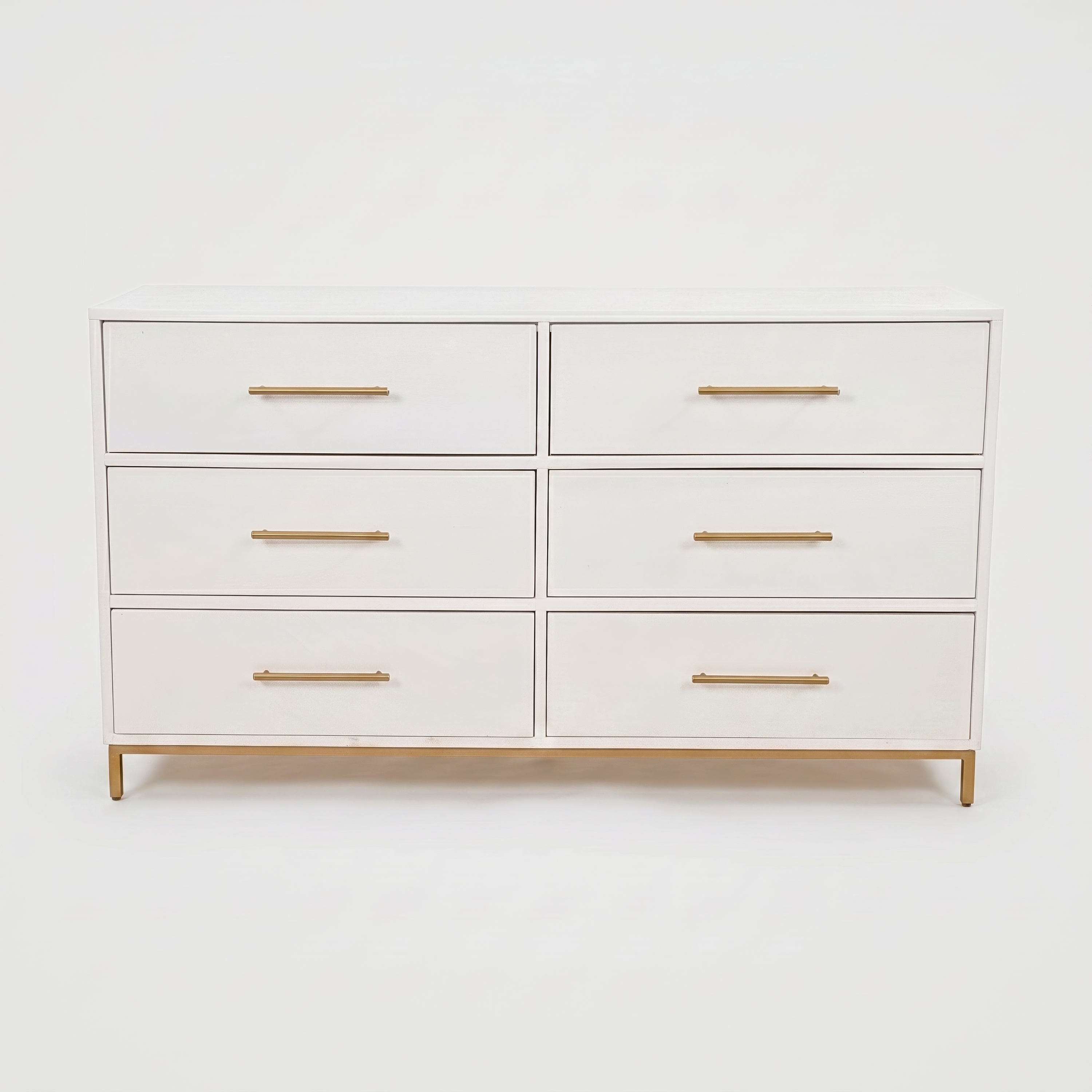Alpine Furniture White Madelyn Six Drawer Dresser 2010-03