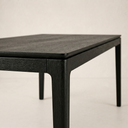 72" Victoria Solid Wood Dining Table, Ebony