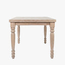 Sawyer Real Solid Wood Rustic Dining Farmhouse Table Handcrafted for 4 to 6 People - Natural Oak