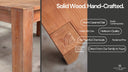 Grayson Caramel Oak Modern Rustic Dining Table