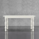 Granham Ash Solid Wood Dining Table for 4 to 6 People - Creamy White Oak