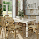 Granham Ash Solid Wood Dining Table for 4 to 6 People - Creamy White Oak