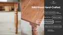 Sawyer Caramel Oak Solid Wood Farmhouse Dining Table