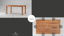 Grayson Caramel Oak Modern Rustic Dining Table