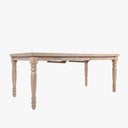 Extendable Sawyer Solid Wood Farmhouse Dining Table for 4 to 8 People - Natural Oak