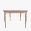 Extendable Sawyer Solid Wood Farmhouse Dining Table for 4 to 8 People - Natural Oak