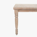 Extendable Sawyer Solid Wood Farmhouse Dining Table for 4 to 8 People - Natural Oak