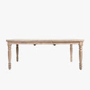 Extendable Sawyer Solid Wood Farmhouse Dining Table for 4 to 8 People - Natural Oak