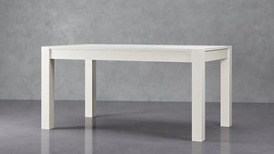 Grayson Real Solid Wood Dining Table for 4 to 6 People - Creamy White Oak